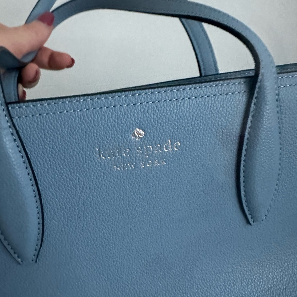 Blue Kate Spade top handle crossbody purse - Picture 2 of 6